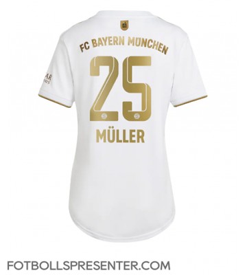 Bayern Munich Thomas Muller #25 Borta Matchtröja Dam 2022-23 Kortärmad